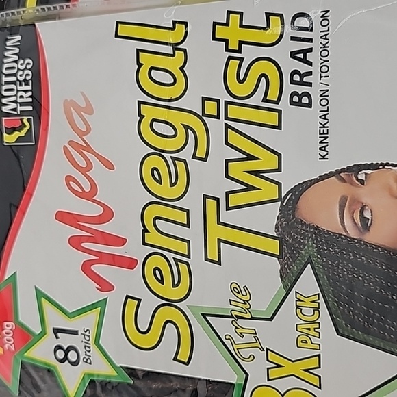 Mega Sengal Twist Braid Crochet Hair 3 Bundles X 2 Packs T1B/30 & #4 Dark Brown - Picture 4 of 15